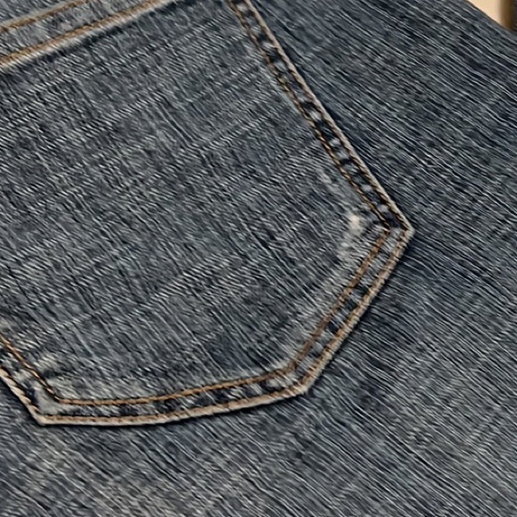 Chico’s Platinum, 76% Cotton, 5-Pocket, Distressed, Straight Leg Jeans, Size 3 - Picture 6 of 14